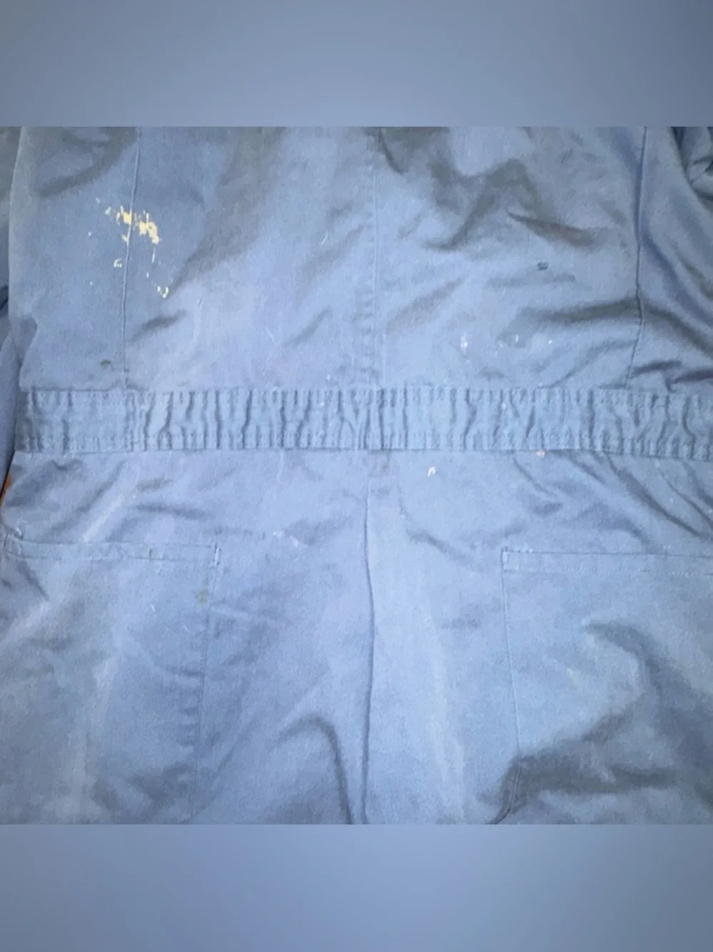 Vintage‎ Dickies Insulated Coveralls Navy Talon Zipper Quilted Lined Thrashed XL